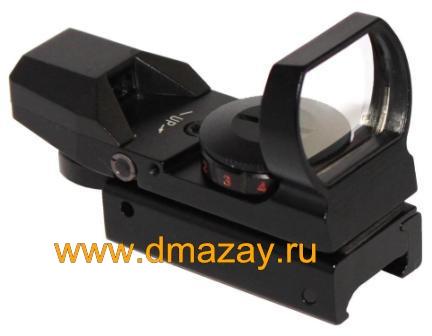 Тактический коллиматорный прицел (коллиматор) Firefield (YUKON) FF13004 Red/Green Reflex Sight (4 прицельные марки, красная и зеленая подсветка) черный